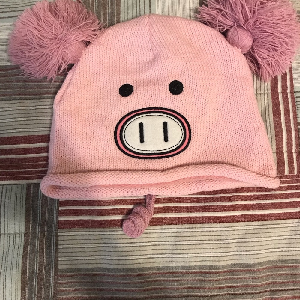 Pink Piggy Beanie